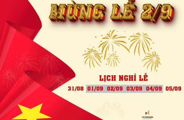 LỊCH NGHỈ LỄ QUỐC KHÁNH 2/9/2023