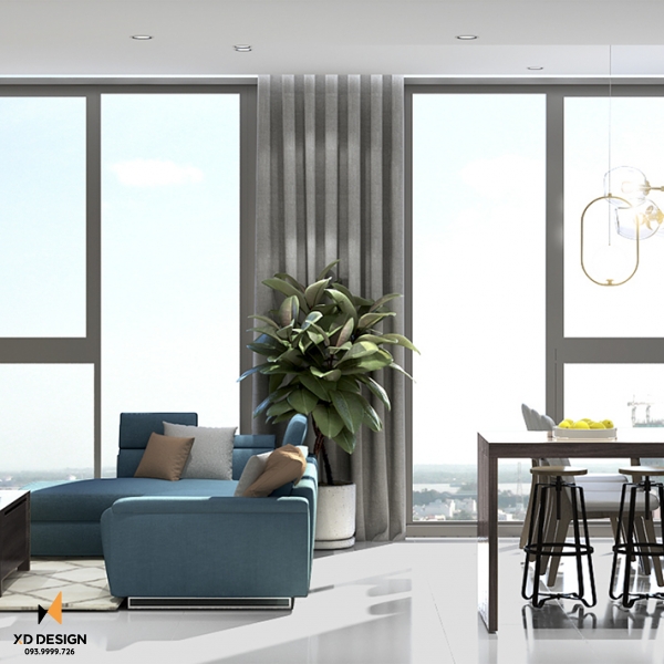 CẢI TẠO PHÒNG KHÁCH CĂN HỘ QUẬN 2-ĐẢO KIM CƯƠNG