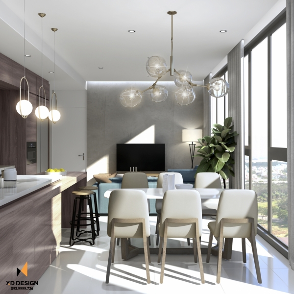CẢI TẠO PHÒNG KHÁCH CĂN HỘ QUẬN 2-ĐẢO KIM CƯƠNG